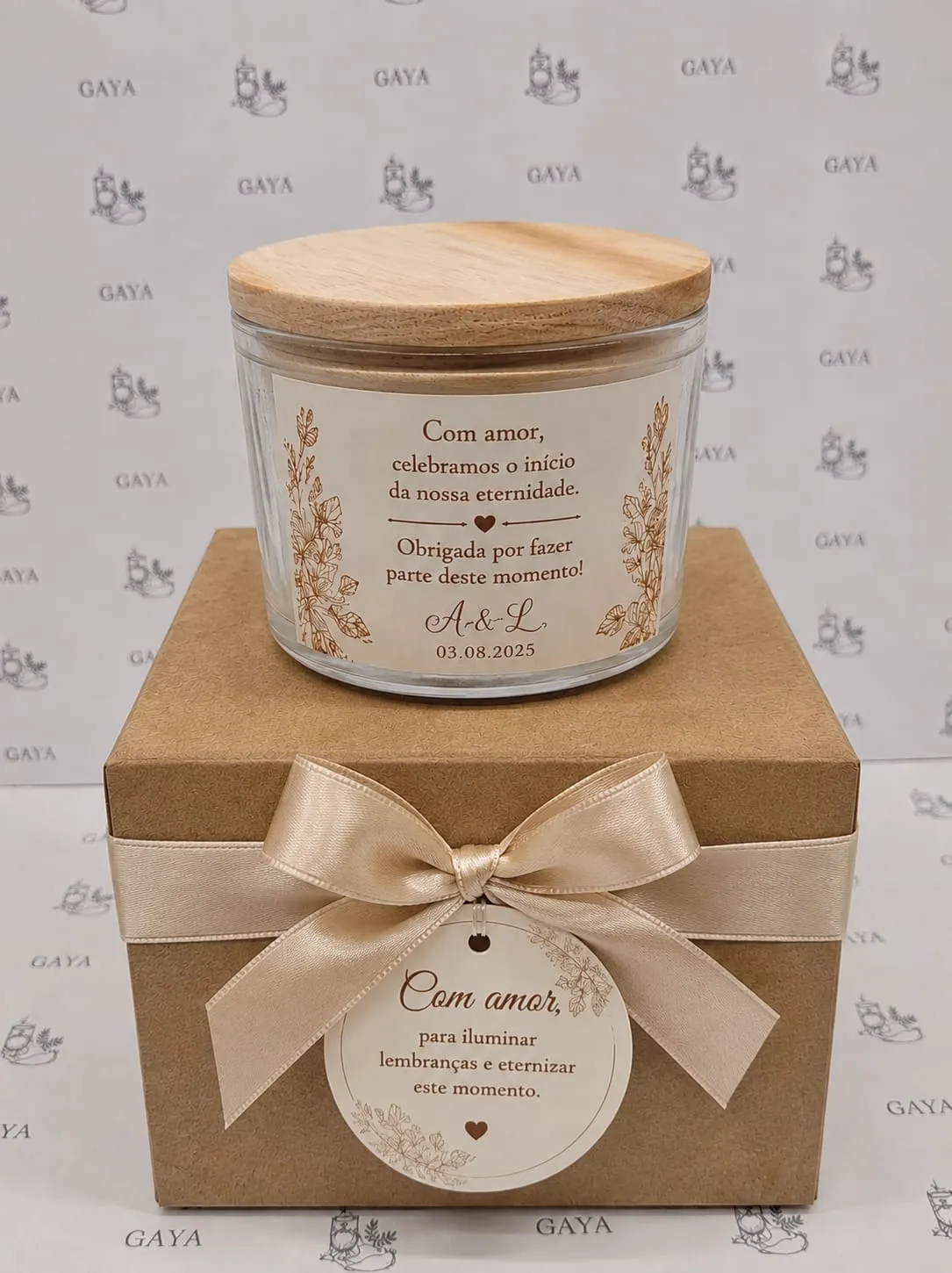 Box lembrança com vela 100 g
