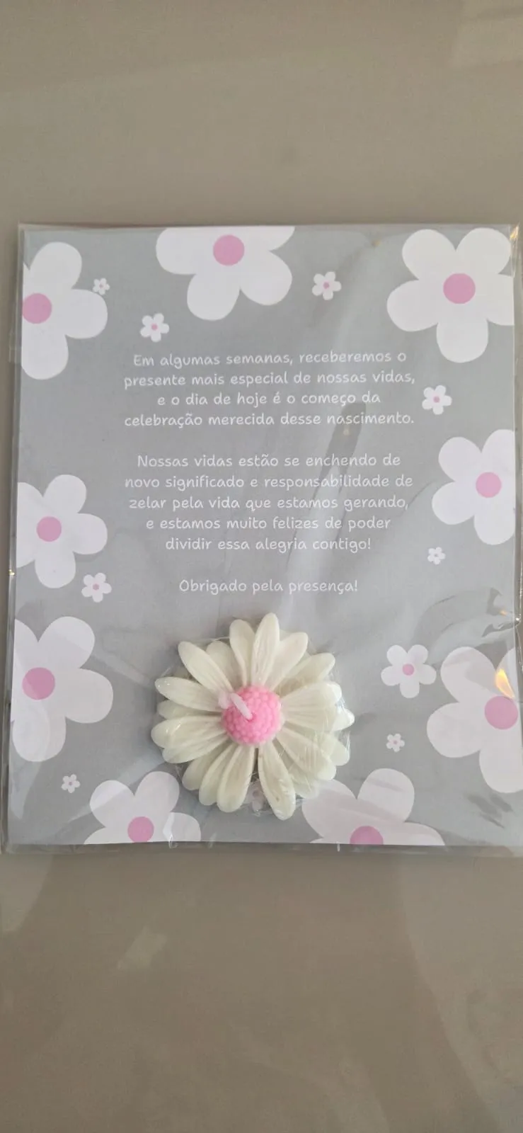 Card com vela margarida, foto 5