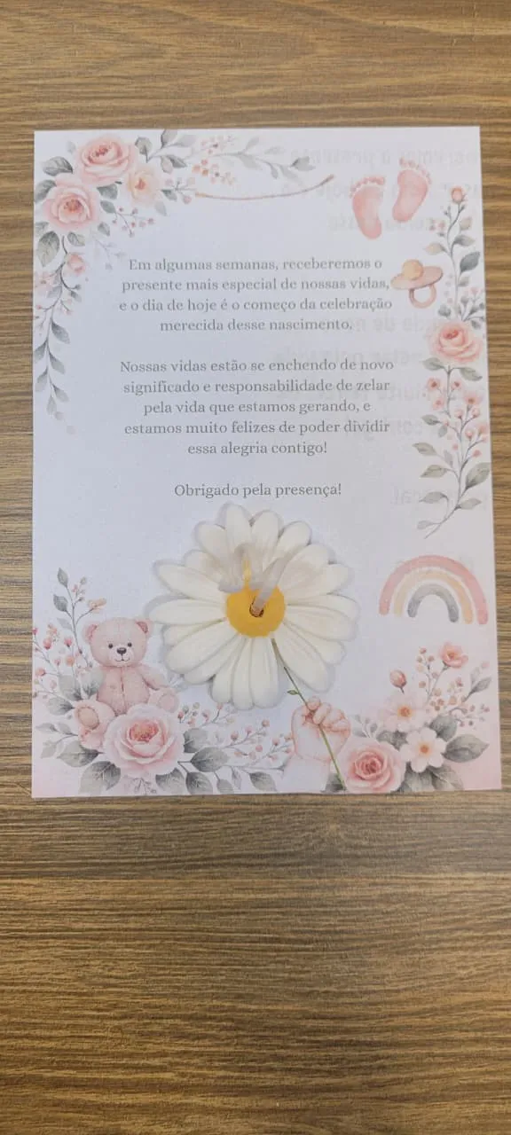 Card com vela margarida, foto 8