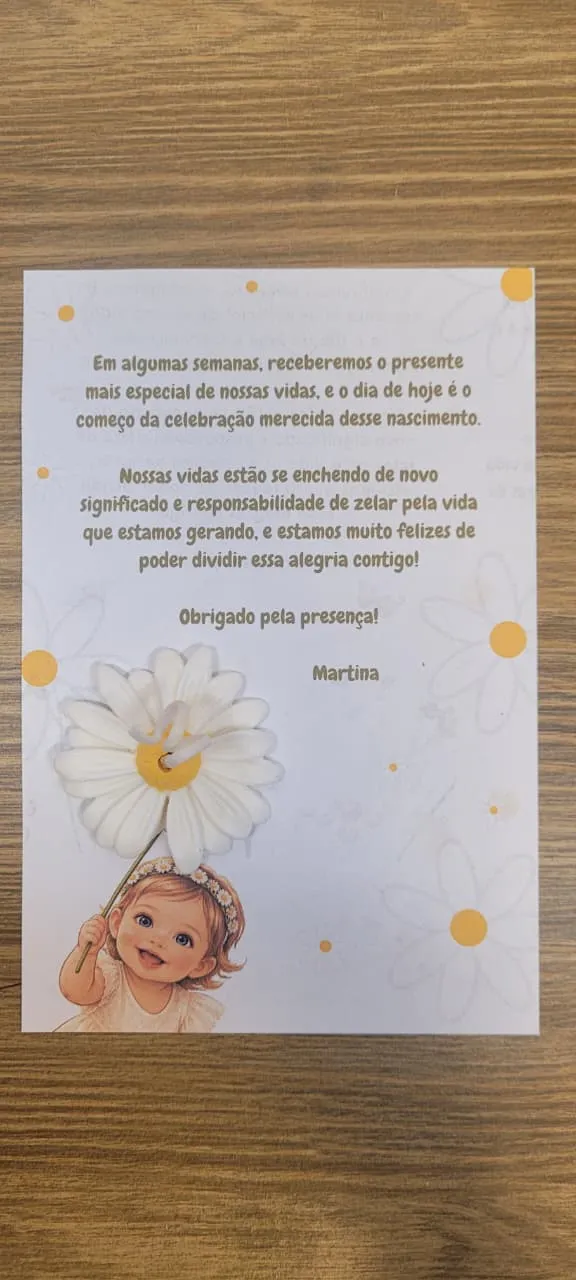 Card com vela margarida, foto 9