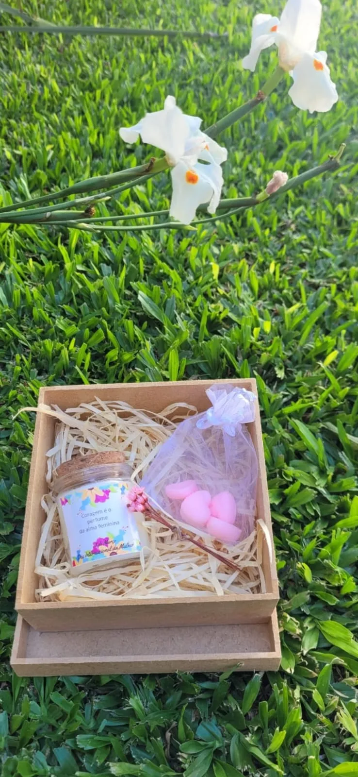 Kit padrinhos com vela 60 g e sabonetes, foto 4