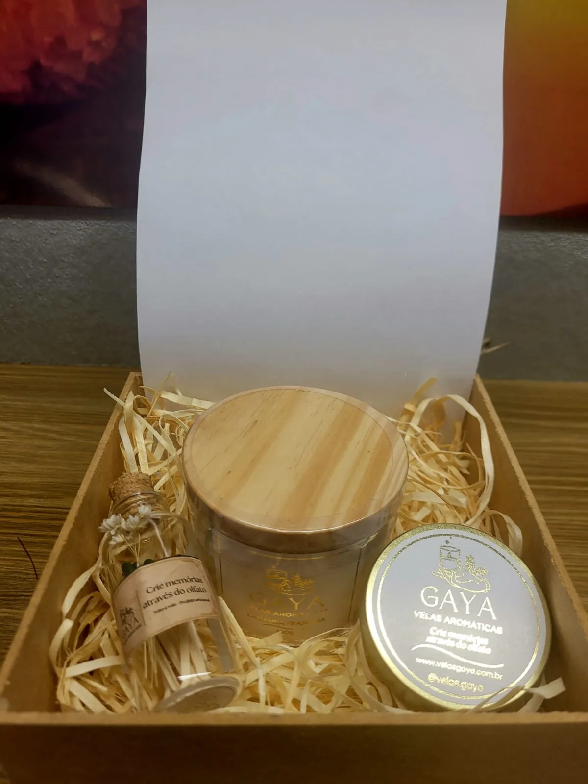 Box MDF com velas 100 g e 20 g, foto 2