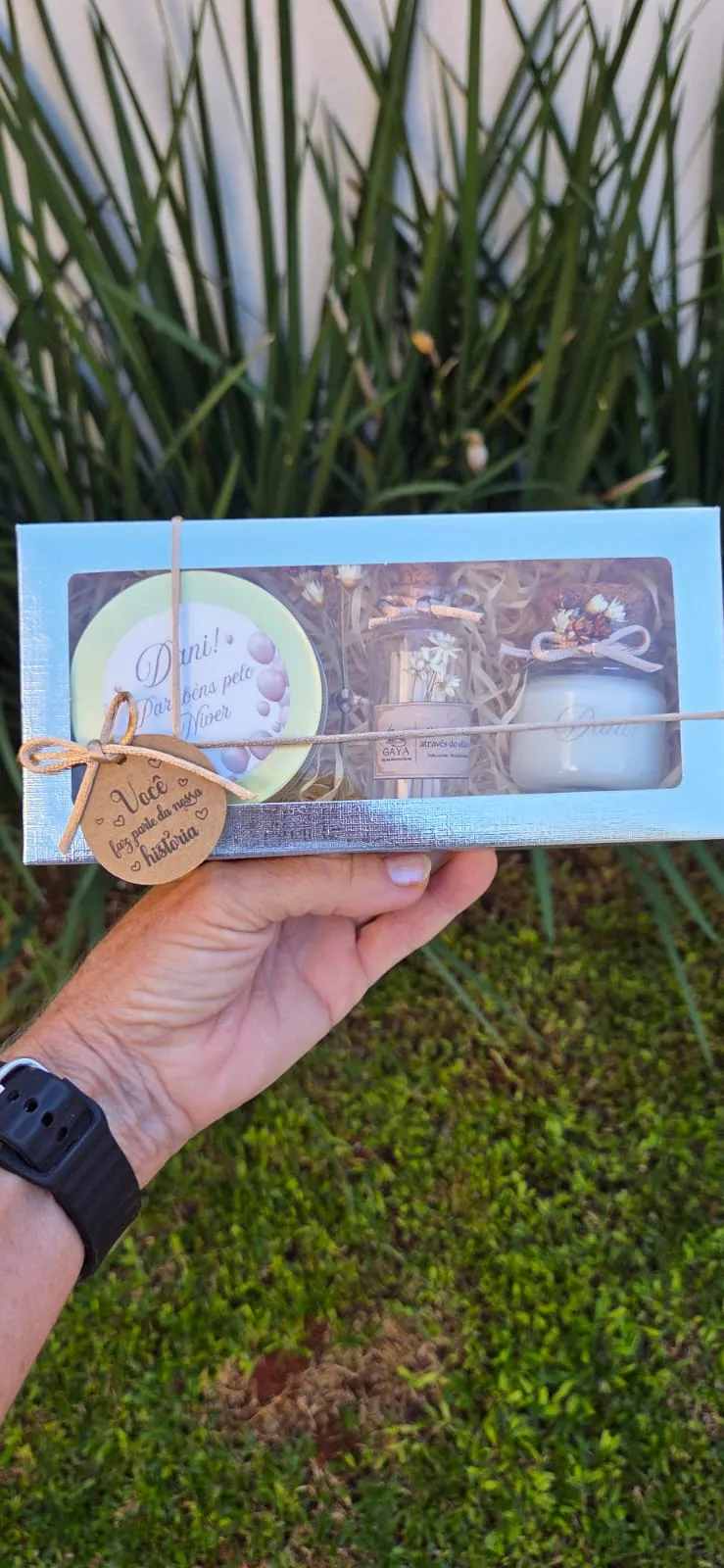 Box com velas 50 g e 40 g