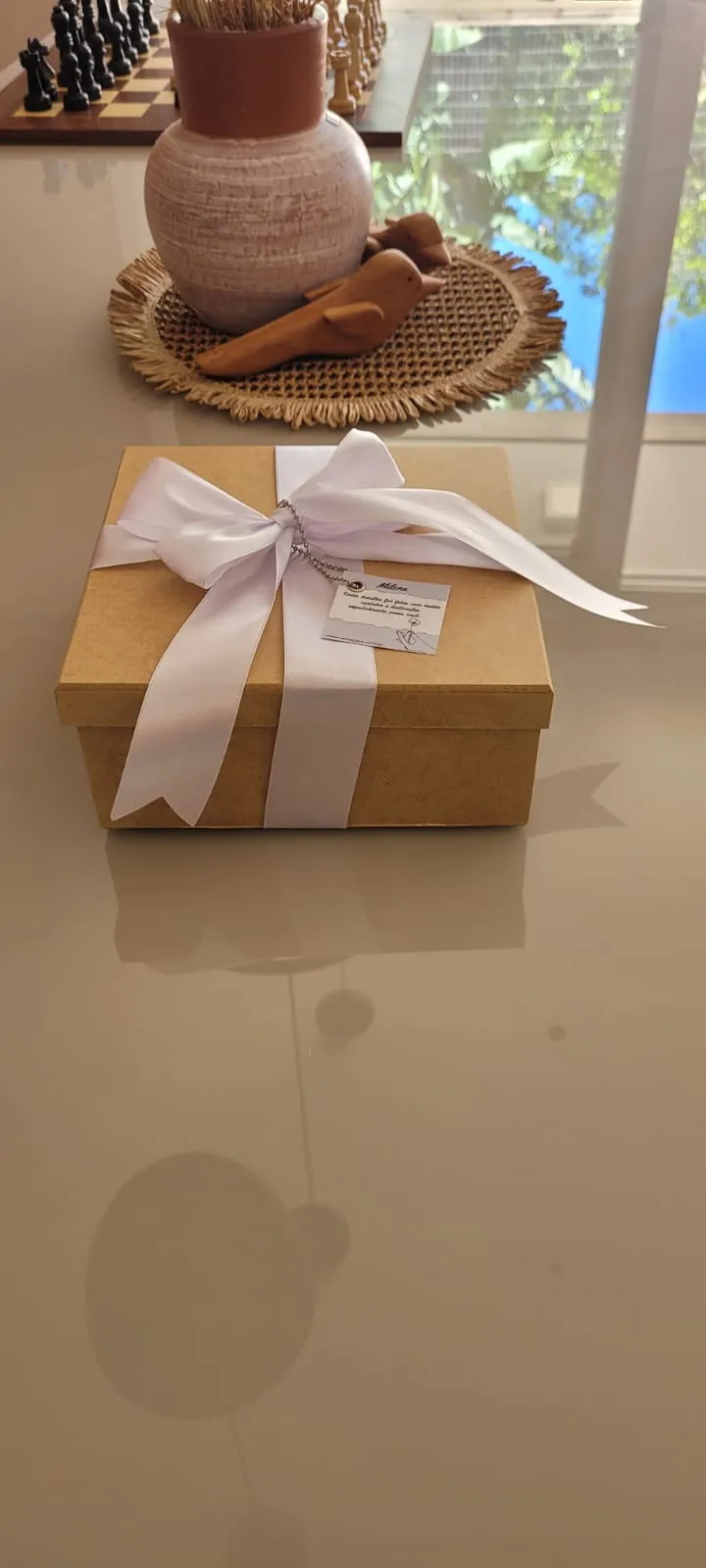 Box MDF com 2 velas, difusor e coração, foto 3
