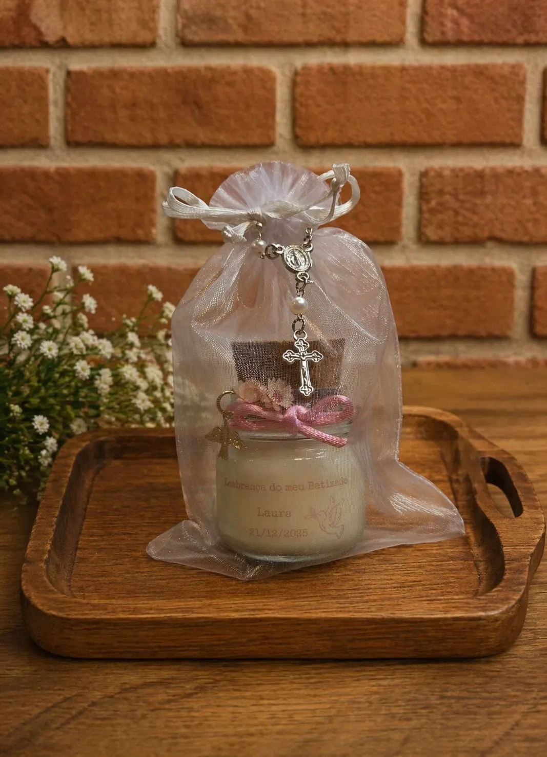 Vela 30 g com card ou organza, foto 12