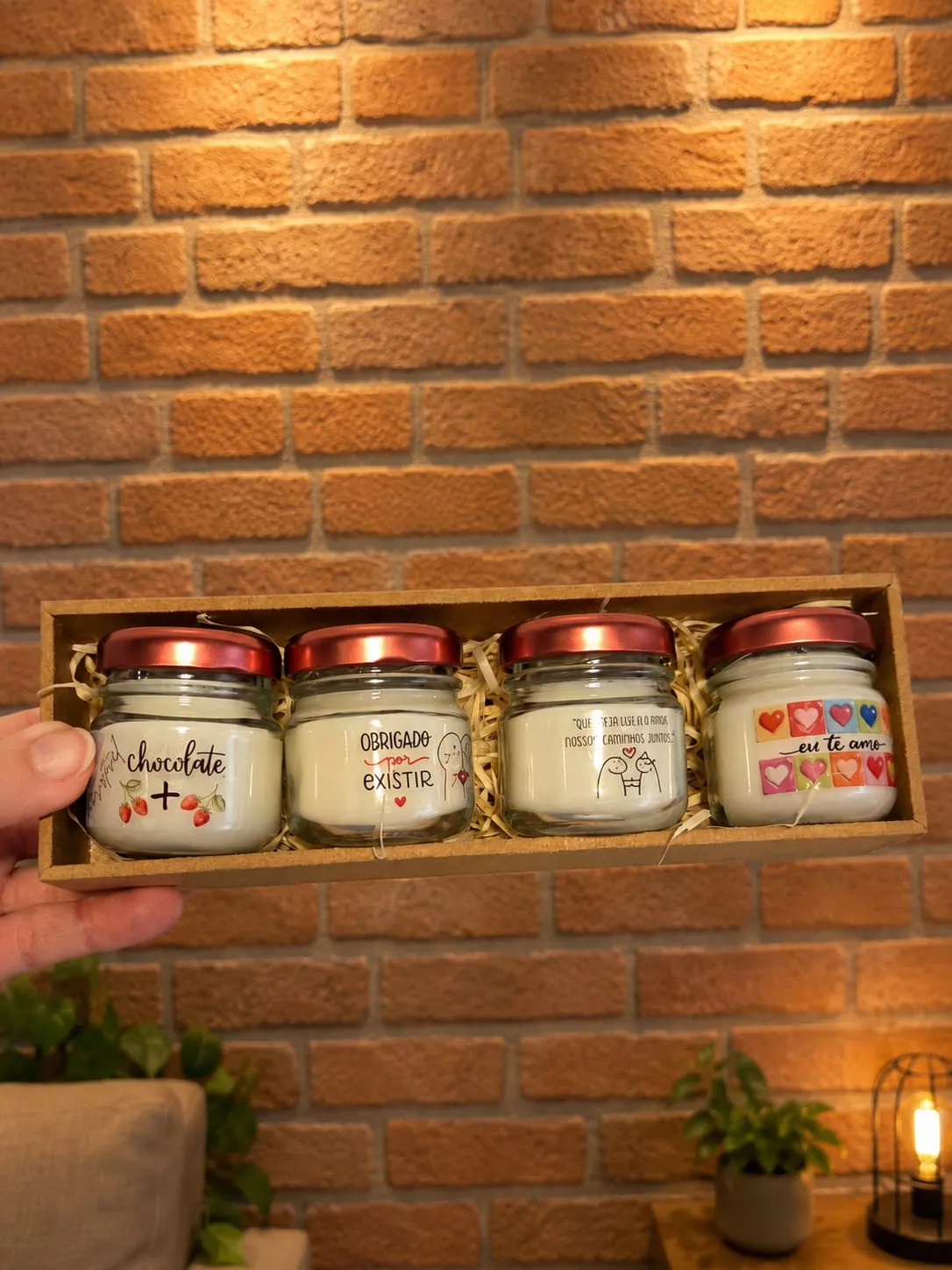Kit 4 aromas em box MDF