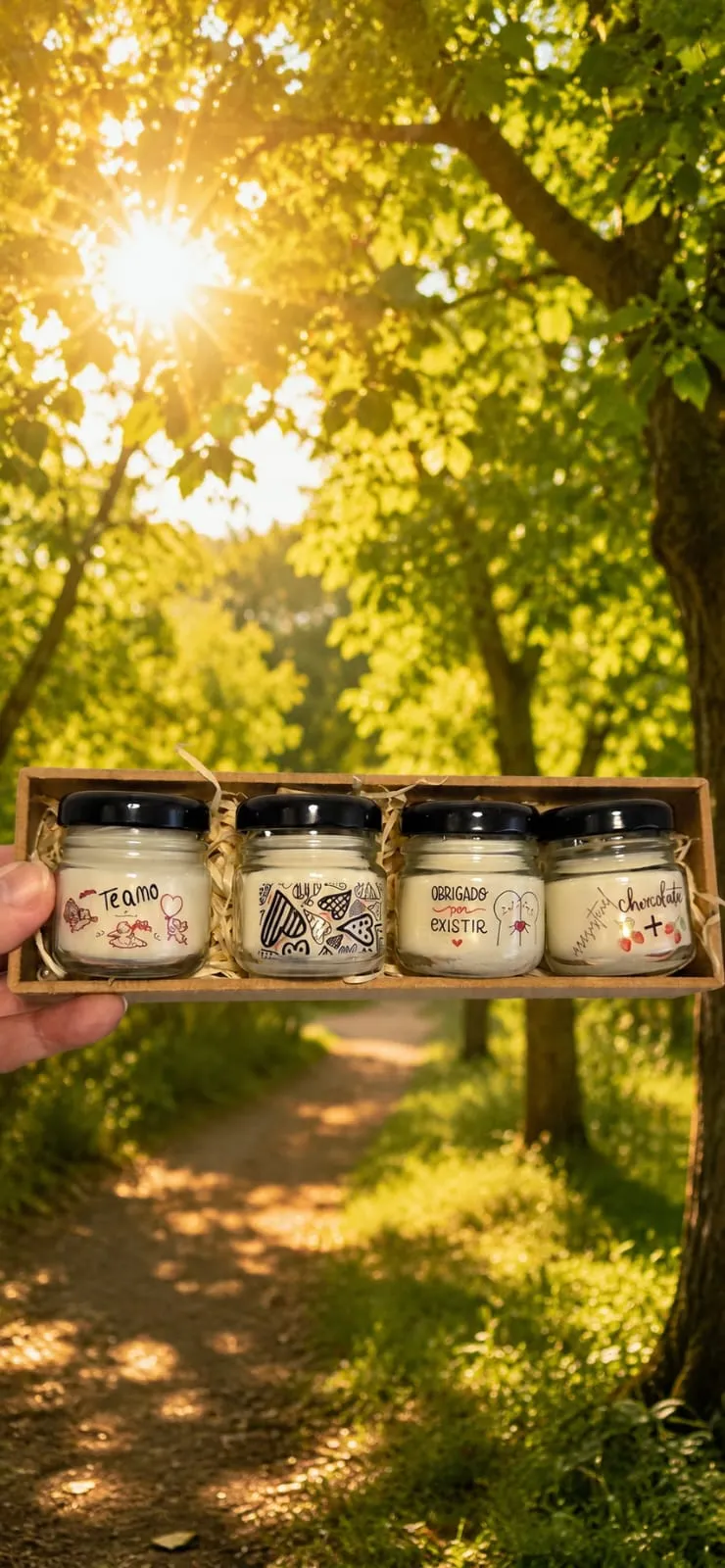 Kit 4 aromas em box MDF, foto 4