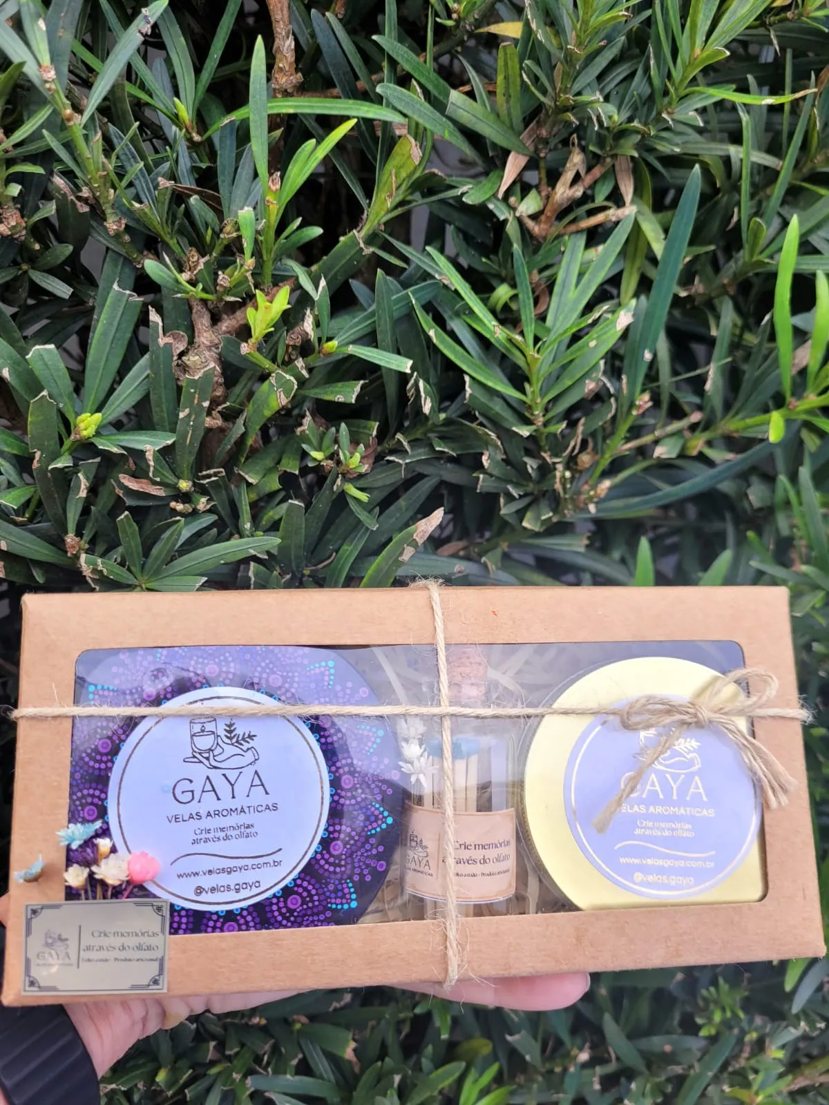 Box com vela mandala 120 g e vela 50 g, foto 3
