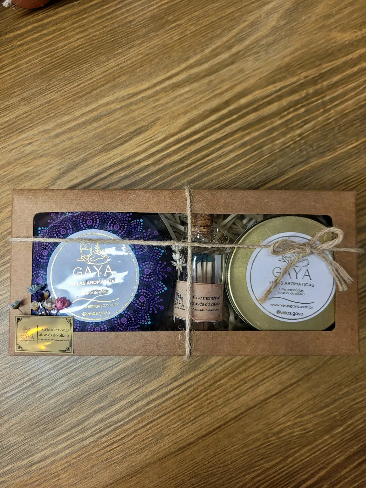 Box com vela mandala 120 g e vela 50 g, foto 4